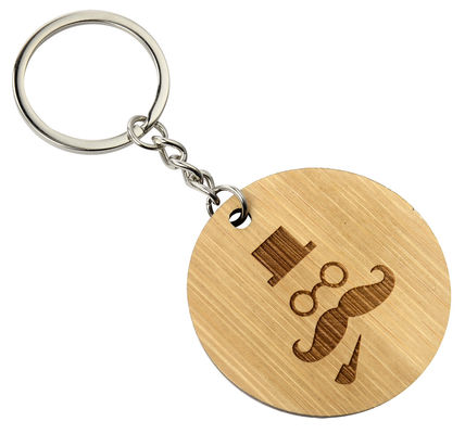 Деревянная бирка для ключей толщиной 2-10 мм с гравировкой для корпоративных мероприятий, персонализации и декора