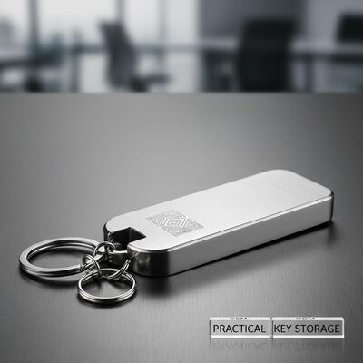 Держатель для брелока из цинкового сплава, прочная конструкция, OEM/ODM, подходит для индивидуального брендинга и практичного хранения ключей