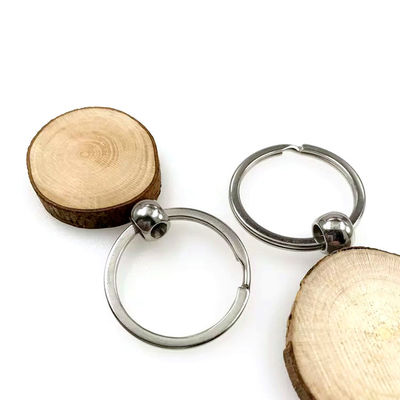 Handcrafted простая цепь круглой древесины ключевая гравируя естественное Eco дружелюбное и деревенское