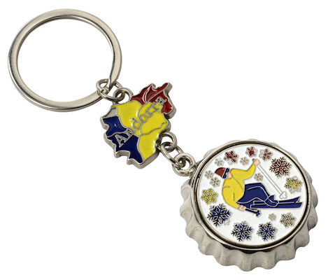 Специализированная форма Функциональный ключевой цепь Милый металлический ключевой держатель Легкий