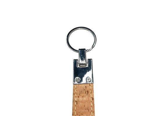 Подарок рекламы сувенира кольца для ключей 12mm оптовый кожаный Keychains равнины пробочки кожаный