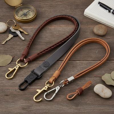 Хорошая цена Организация и украшение ключей Кожаные ремешки для ключей 40 46 5 мм Материал из мягкой кожи Практичный дизайн Идеально подходит для повседневного использования онлайн