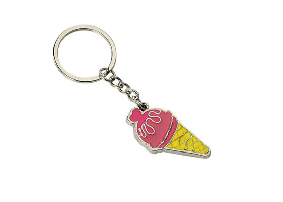 Автомобиль Keychains сплава цинка цепи ключа мороженого эмали Pantone милый